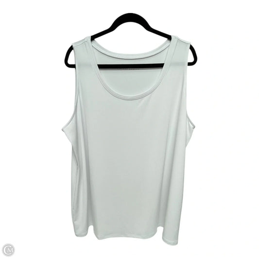 Tank Top By Susan Graver In White, Size: 2x