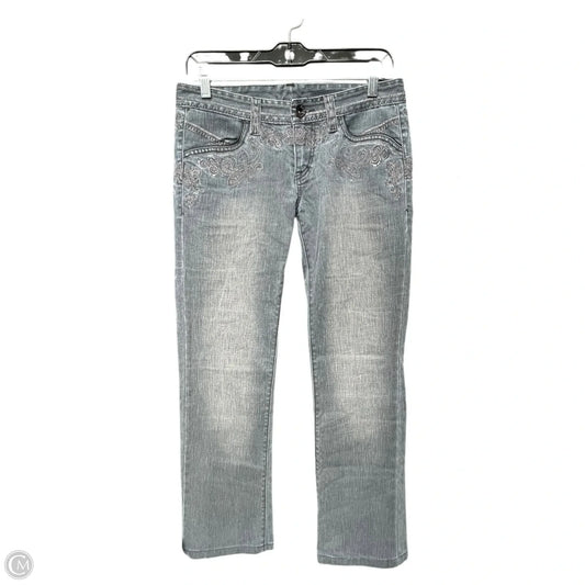 Jeans Boot Cut By Armani Exchange In Blue Denim, Size: 4