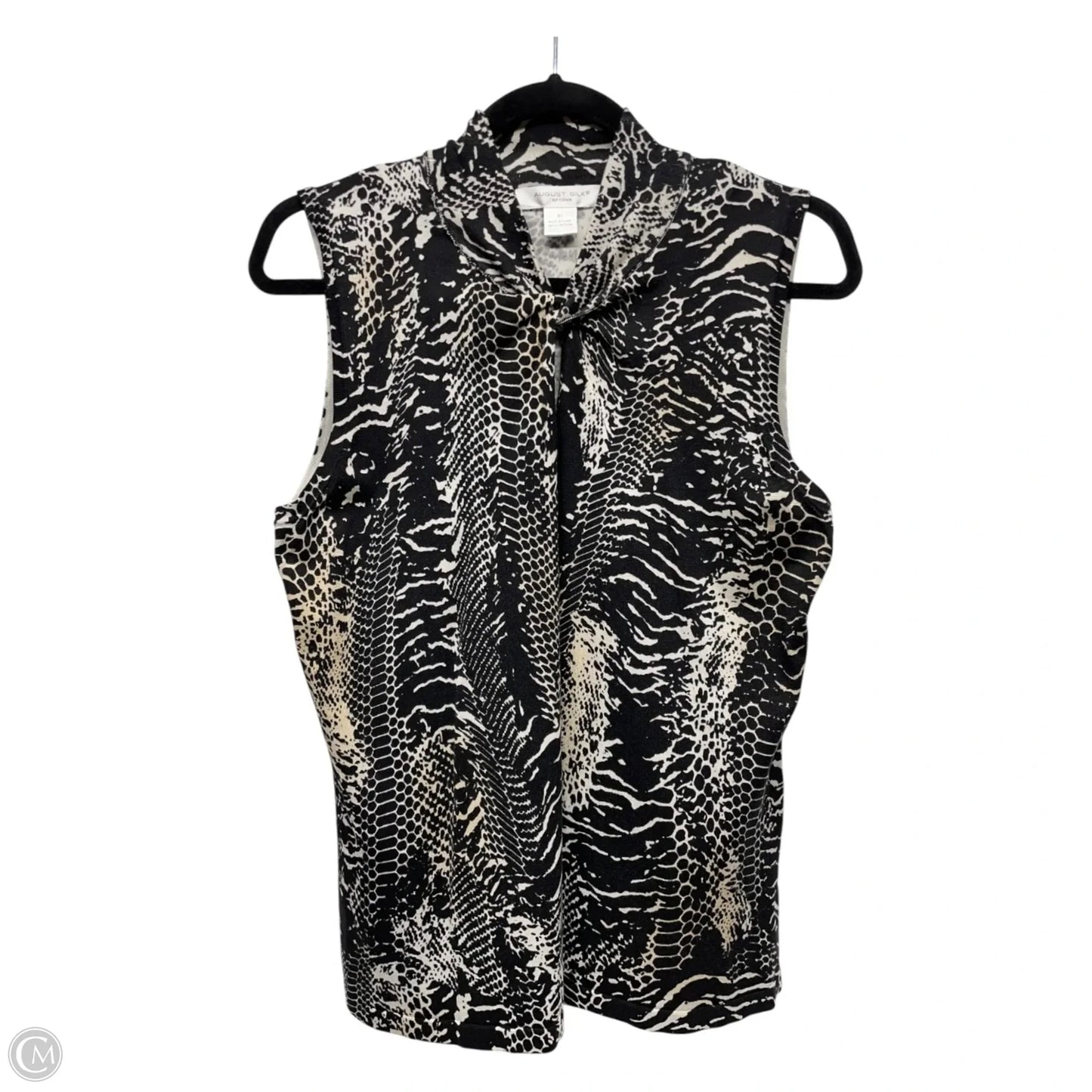 Top Sleeveless By August Silk In Animal Print, Size: Xl