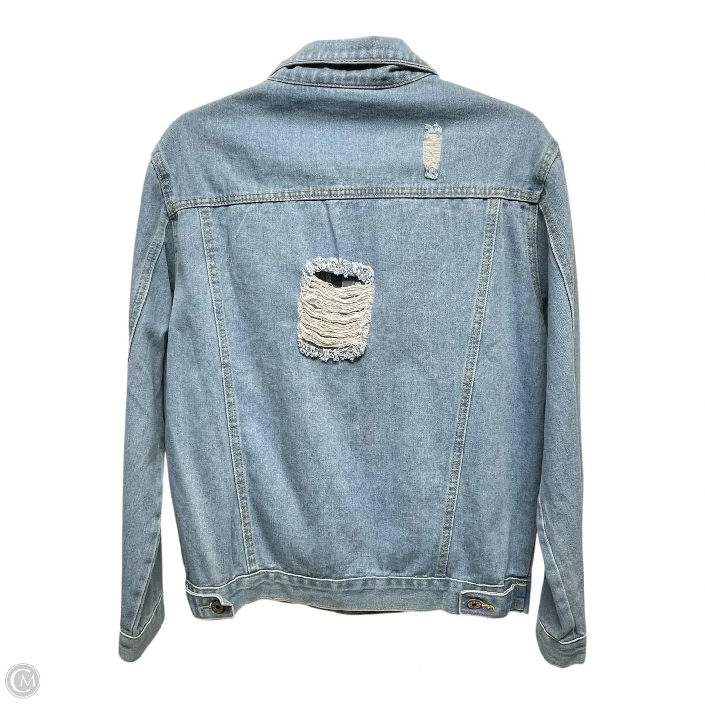 Jacket Denim By Clothes Mentor In Blue Denim, Size: 2x