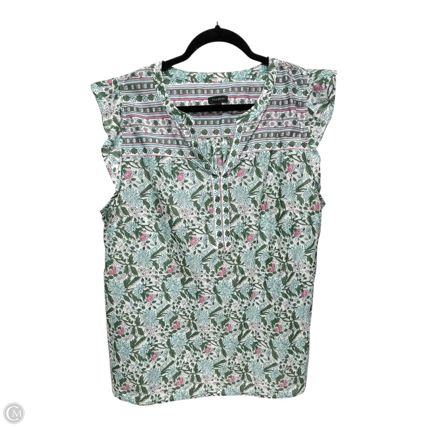 Top Long Sleeve By Talbots In Multi-colored, Size: Xl