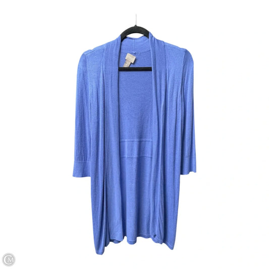 Sweater Cardigan By Chicos In Blue, Size: S