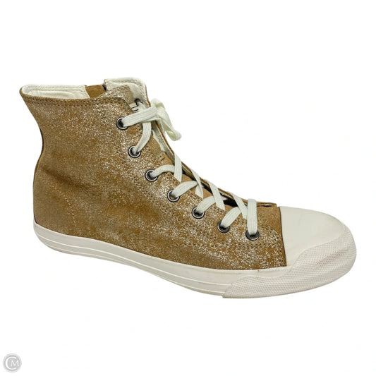 Shoes Sneakers By Ralph Lauren In Gold, Size: 9