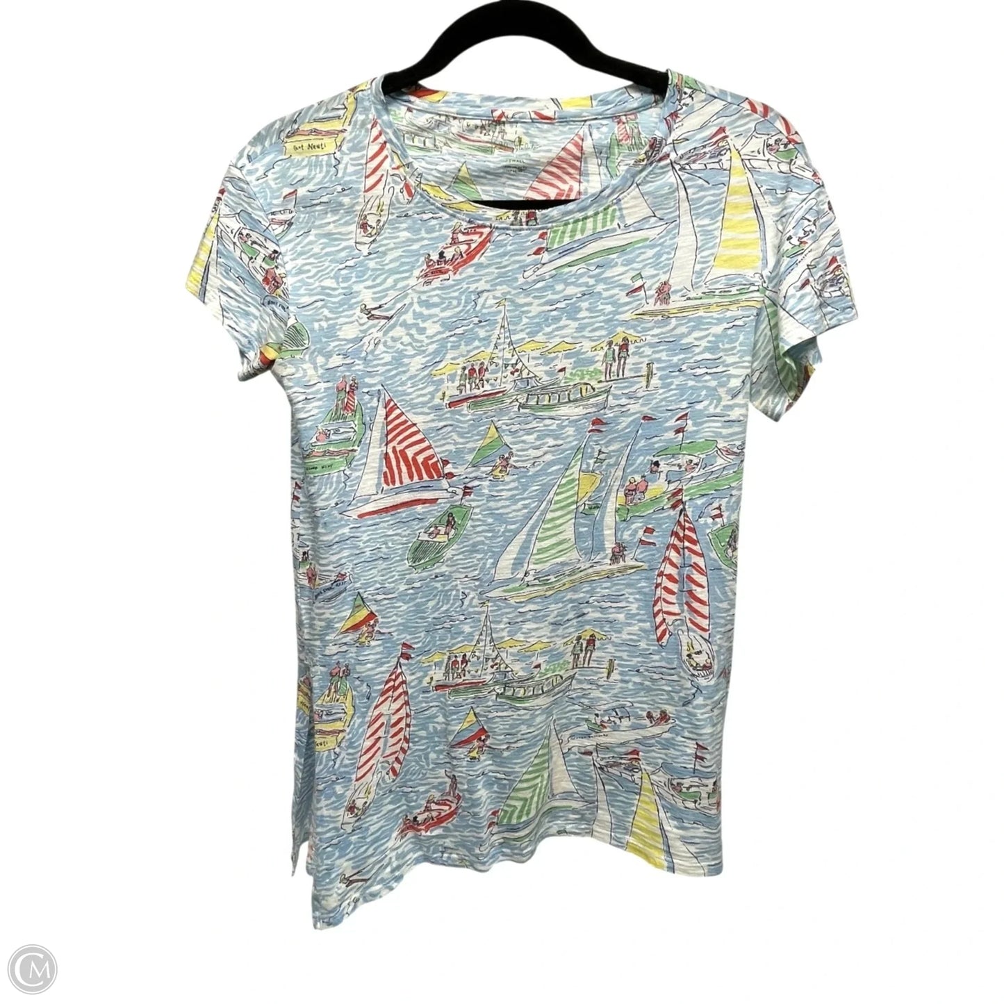 Top Short Sleeve Designer By Lilly Pulitzer In Multi-colored, Size: Xs