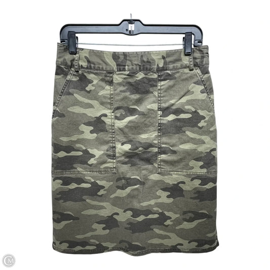 Skirt Midi By Banana Republic In Camouflage Print, Size: 6