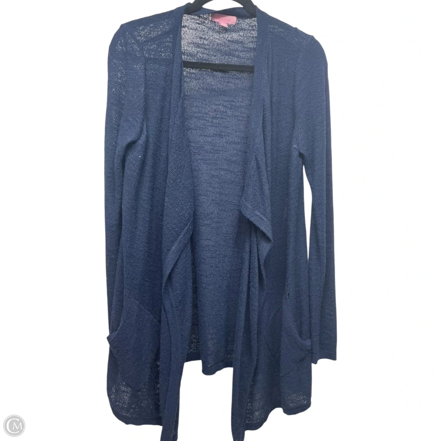 Sweater Cardigan Designer By Lilly Pulitzer In Navy, Size: M