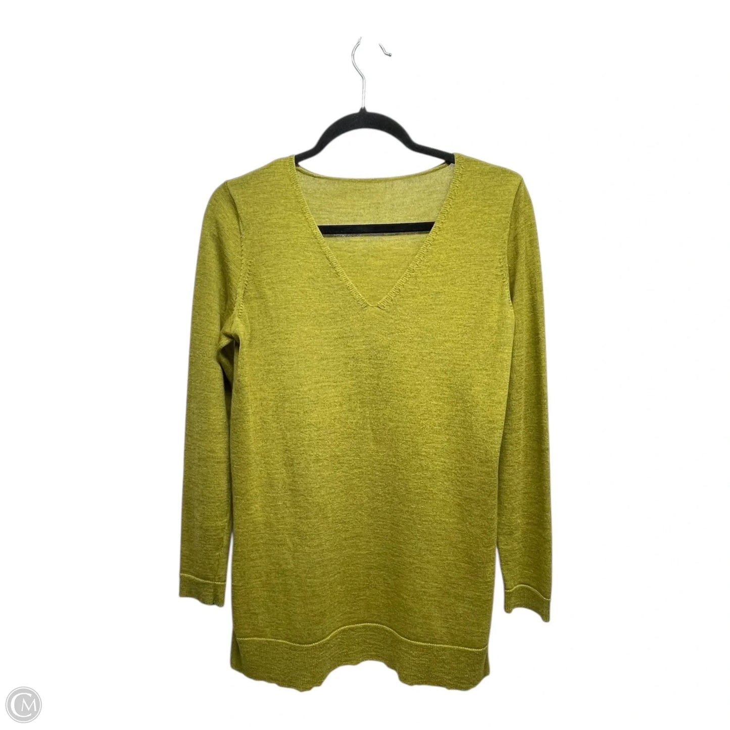 Sweater By Eileen Fisher In Chartreuse, Size: Xs