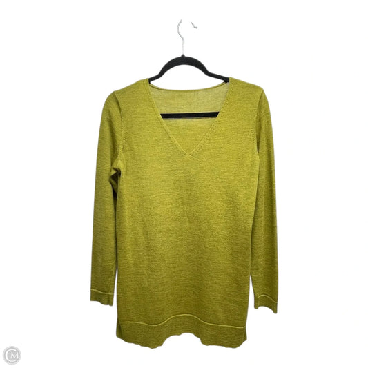 Sweater By Eileen Fisher In Chartreuse, Size: Xs