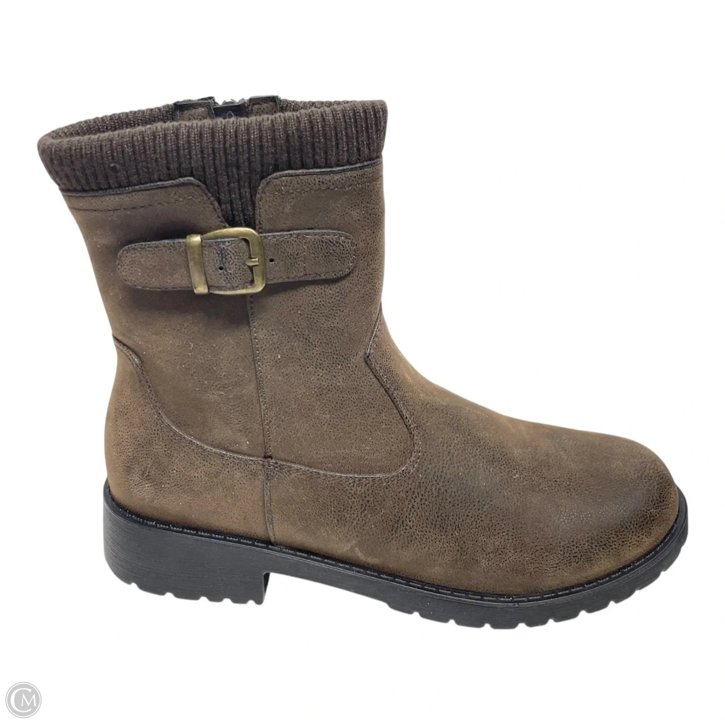 Boots Combat By Easy Street In Brown, Size: 7