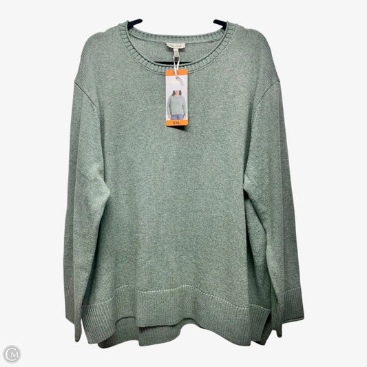 Sweater By Ella Moss In Green, Size: 2x