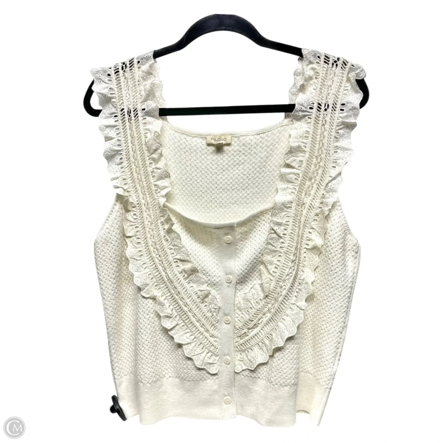 Sweater By Pilcro In White, Size: Xl