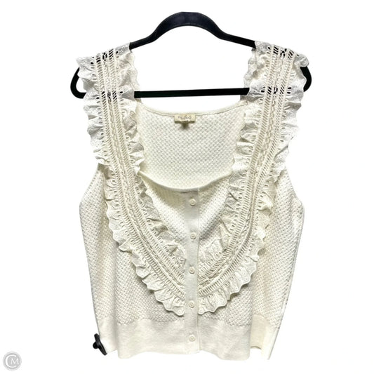 Sweater By Pilcro In White, Size: Xl