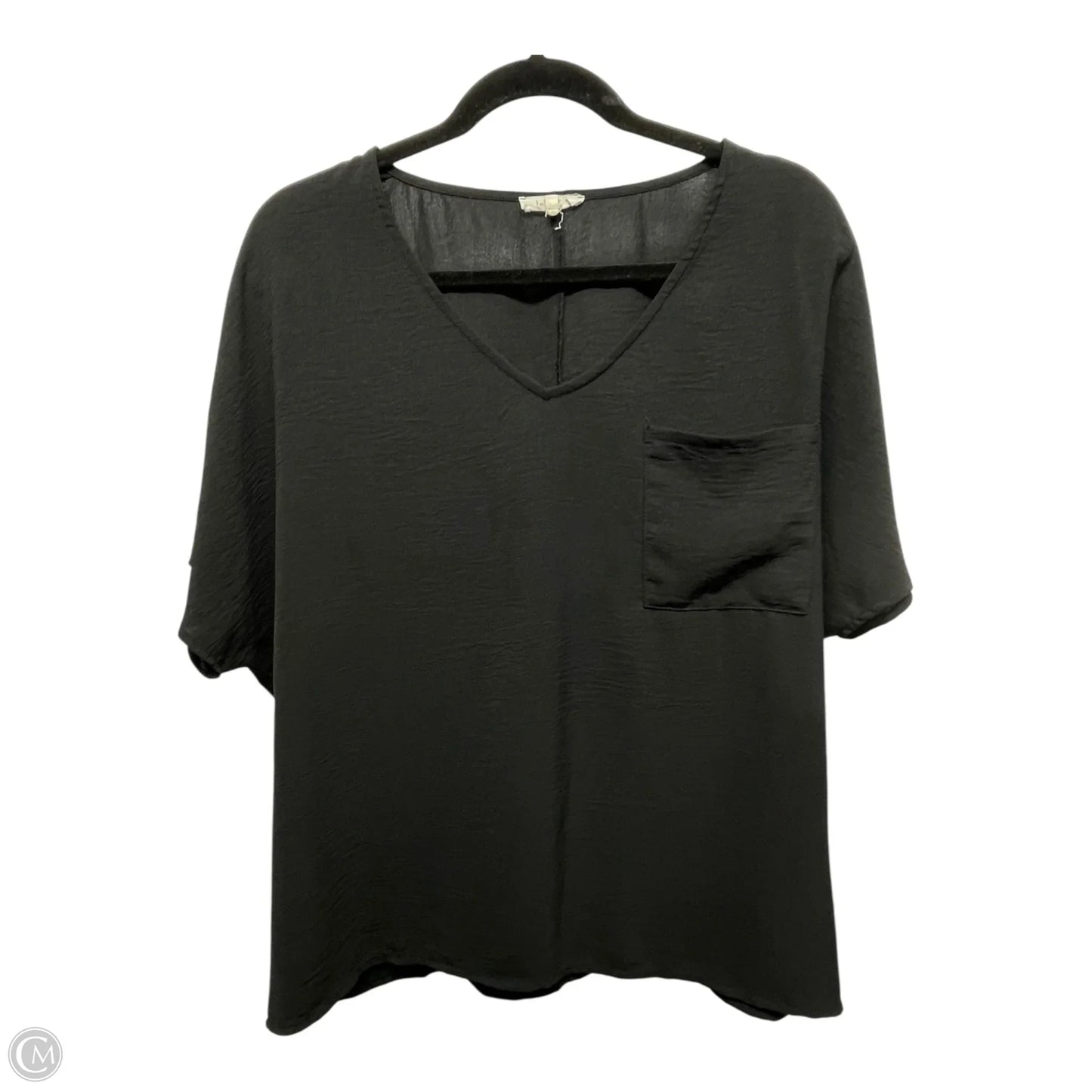 Top Short Sleeve By La Miel In Black, Size: S