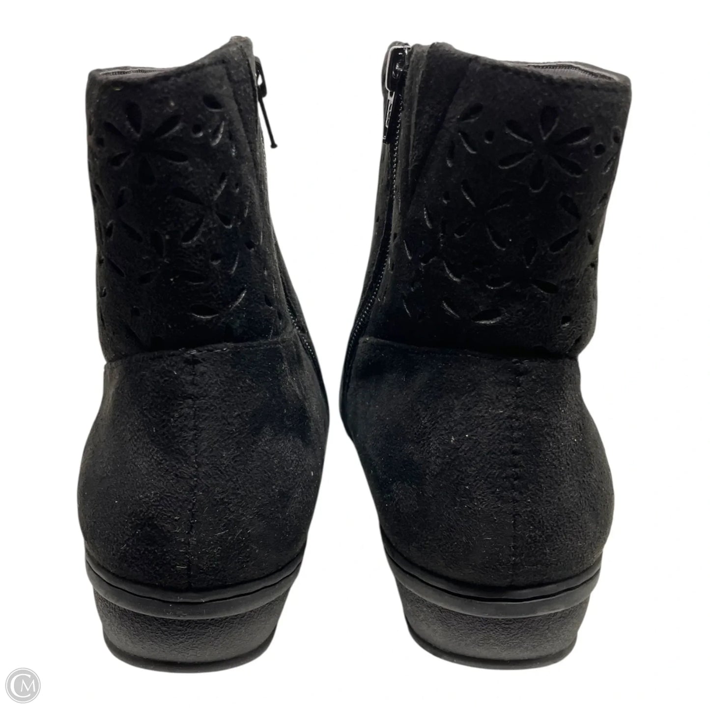 Boots Ankle Heels By Comfortview In Black, Size: 10.5