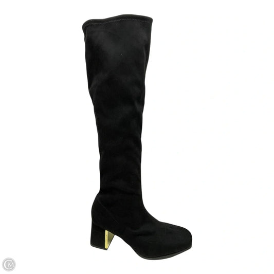 Boots Over-the-knee Heels By Alfani In Black & Gold, Size: 11