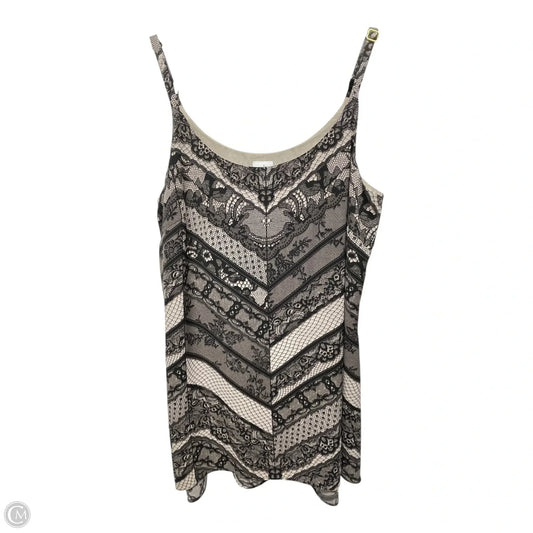 Top Cami By Cabi In Black & Cream, Size: L