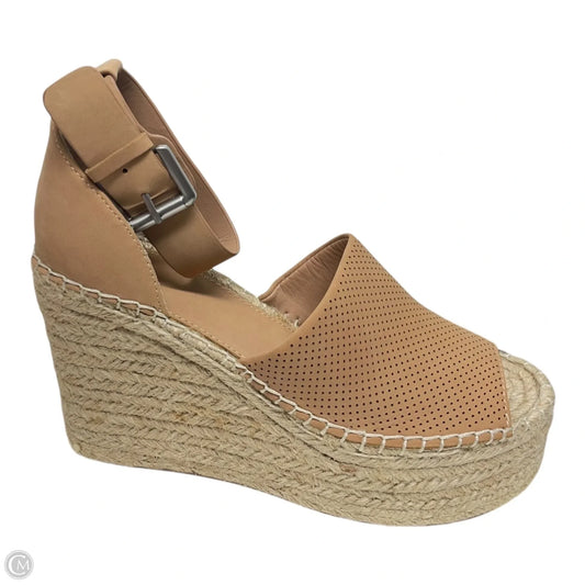 Sandals Heels Wedge By Marc Fisher In Brown, Size: 7