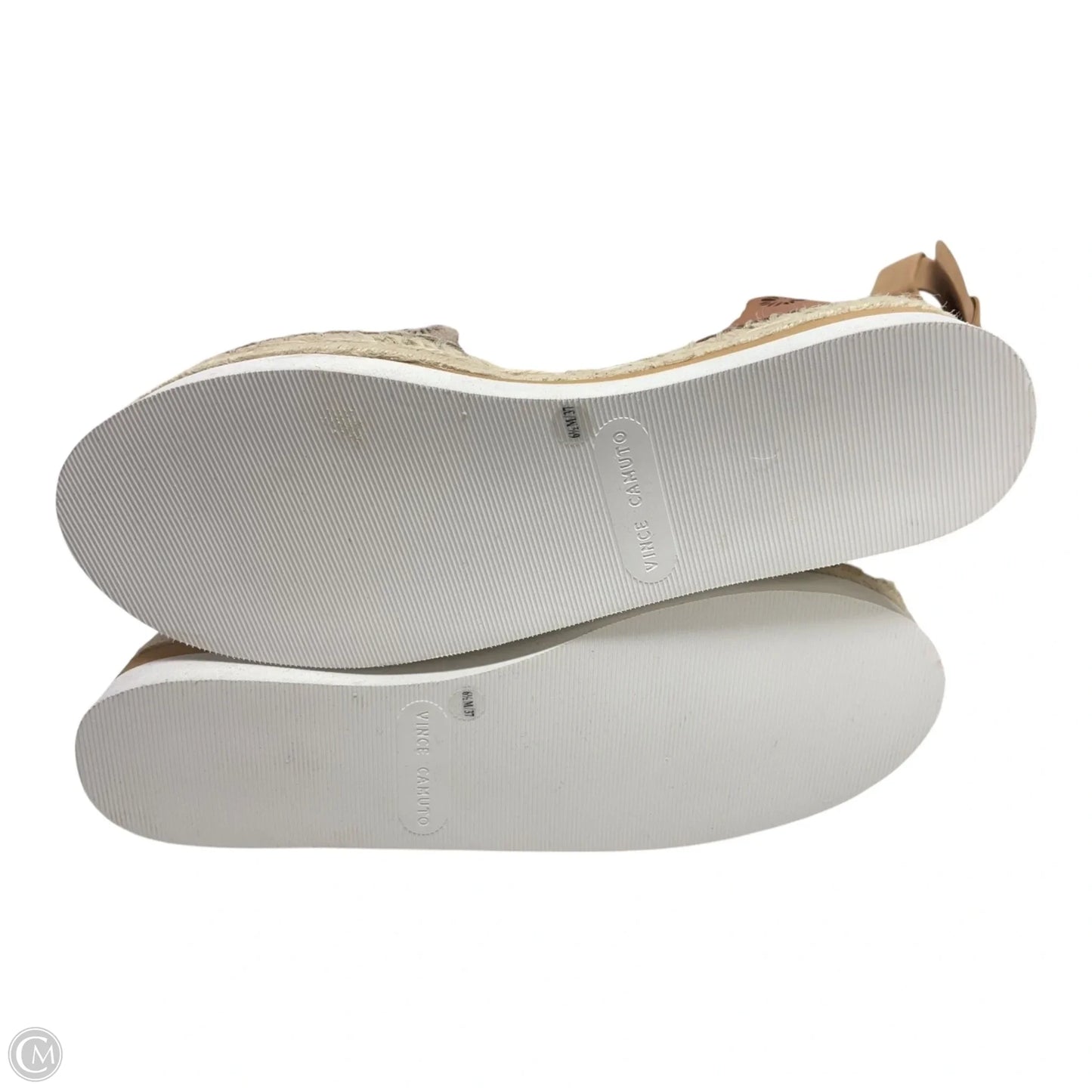 Sandals Flats By Vince Camuto In Brown & Cream, Size: 6.5