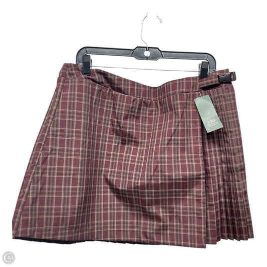 Skirt Mini & Short By Wild Fable In Maroon, Size: 2x