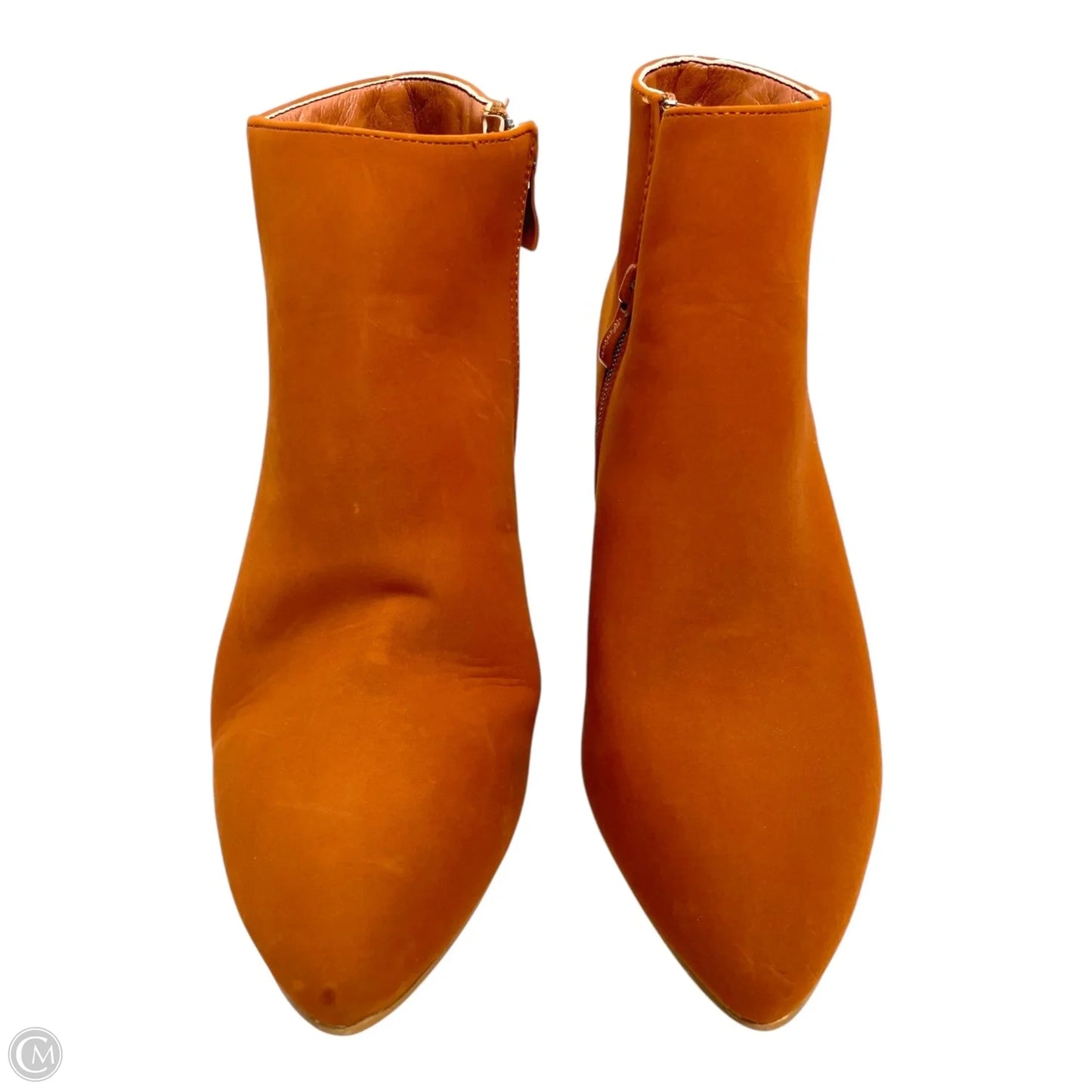 Boots Ankle Heels By weeboo In Orange, Size: 8.5