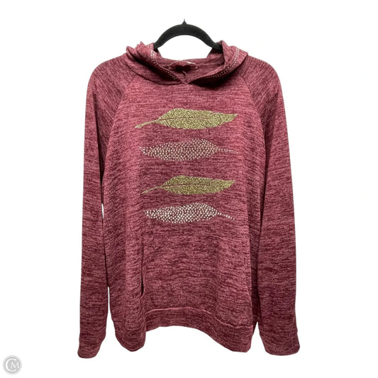 Sweatshirt Hoodie By Sjs In Red, Size: 2x