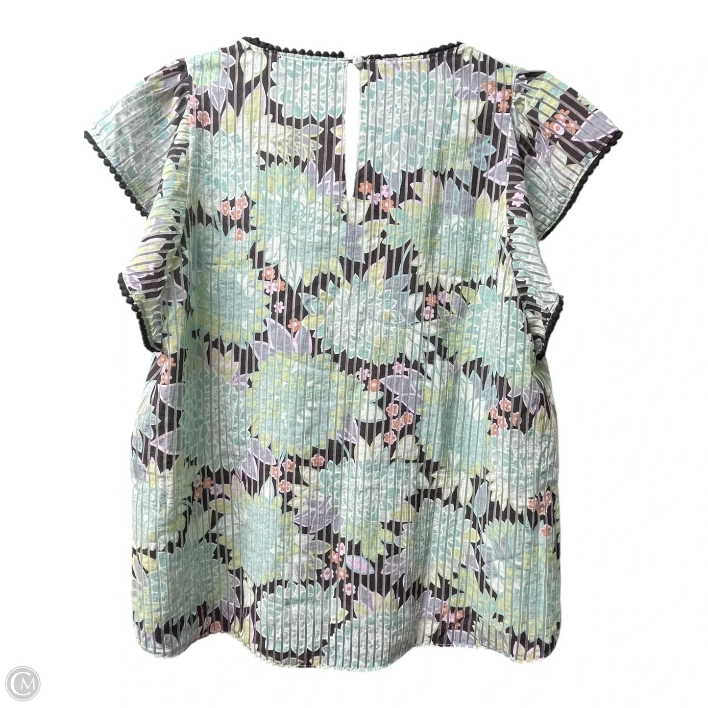 Top Short Sleeve Designer By Kate Spade In Multi-colored, Size: L