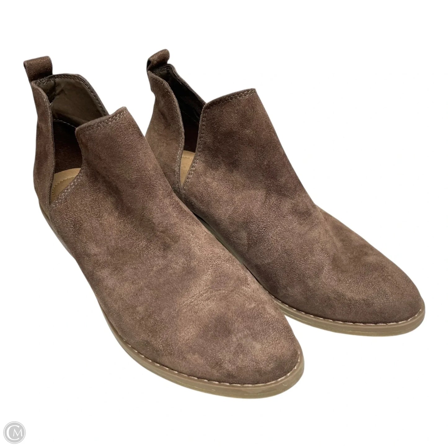 Boots Ankle Heels By Universal Thread In Brown, Size: 8.5