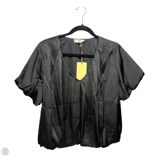 Top Short Sleeve By Entro In Black, Size: M