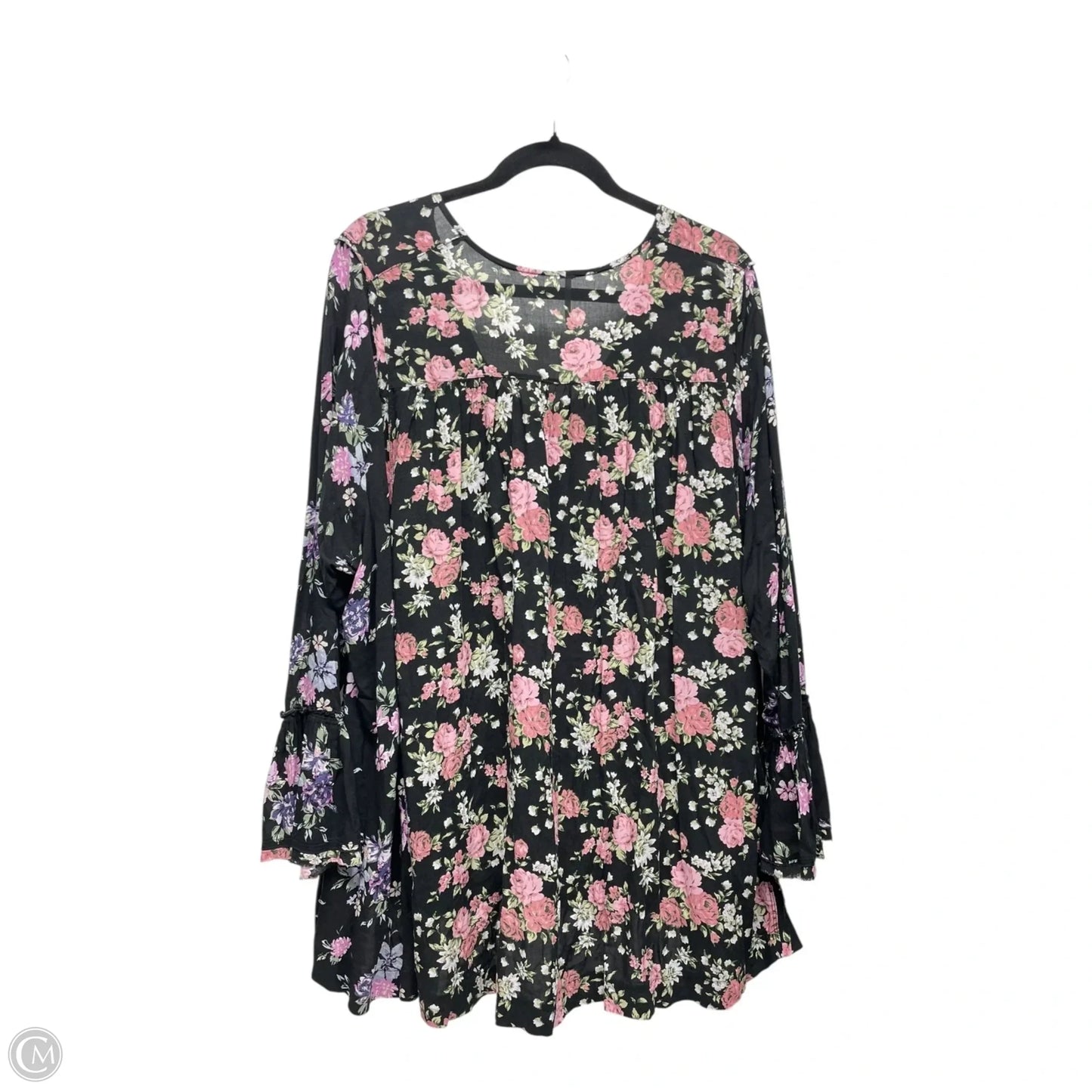 Tunic Long Sleeve By Free People In Floral Print, Size: S