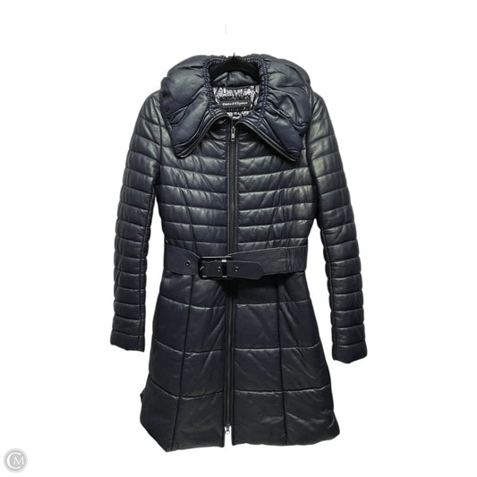 Coat Leather By donna di eleganza In Purple, Size: S