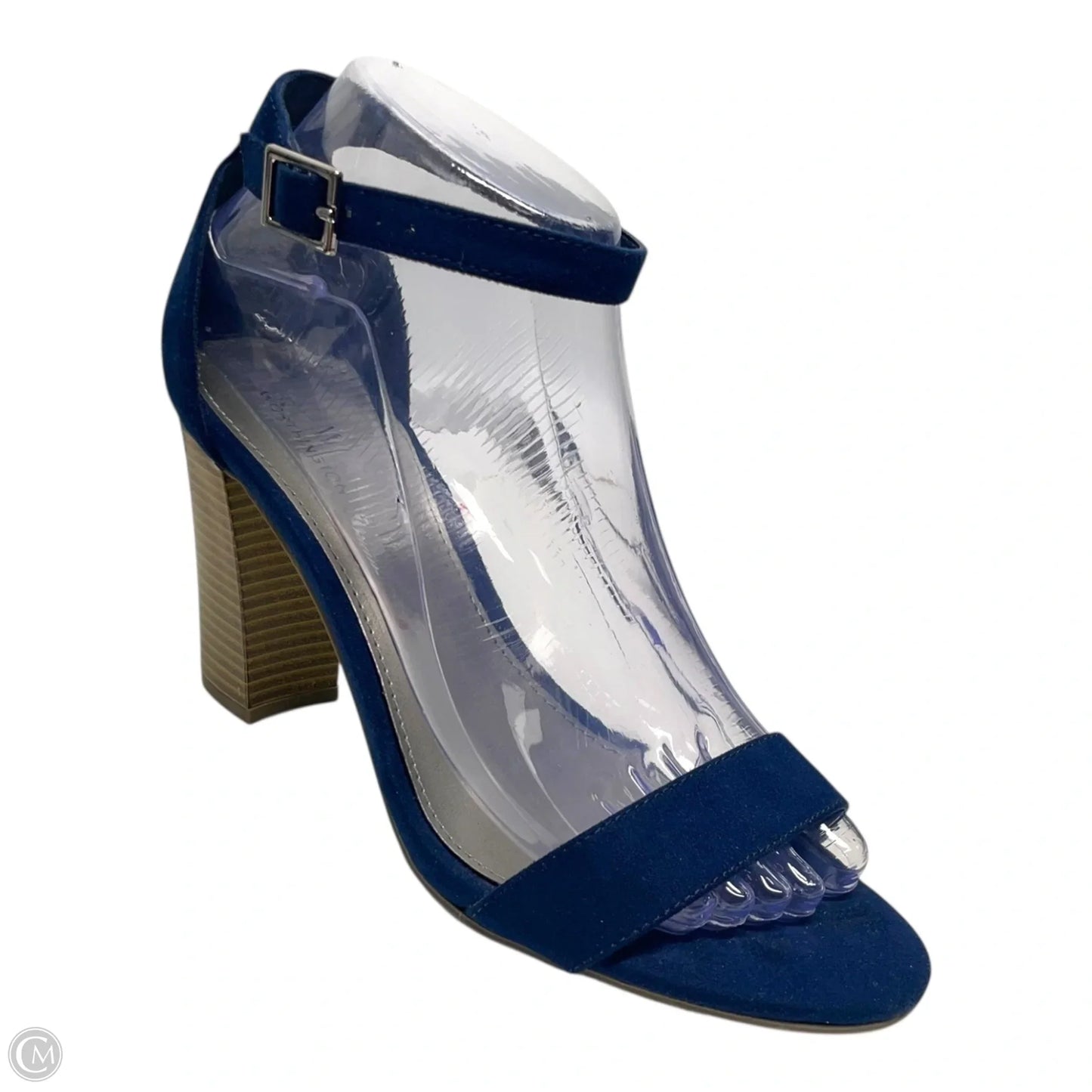 Sandals Heels Block By Worthington In Navy, Size: 7