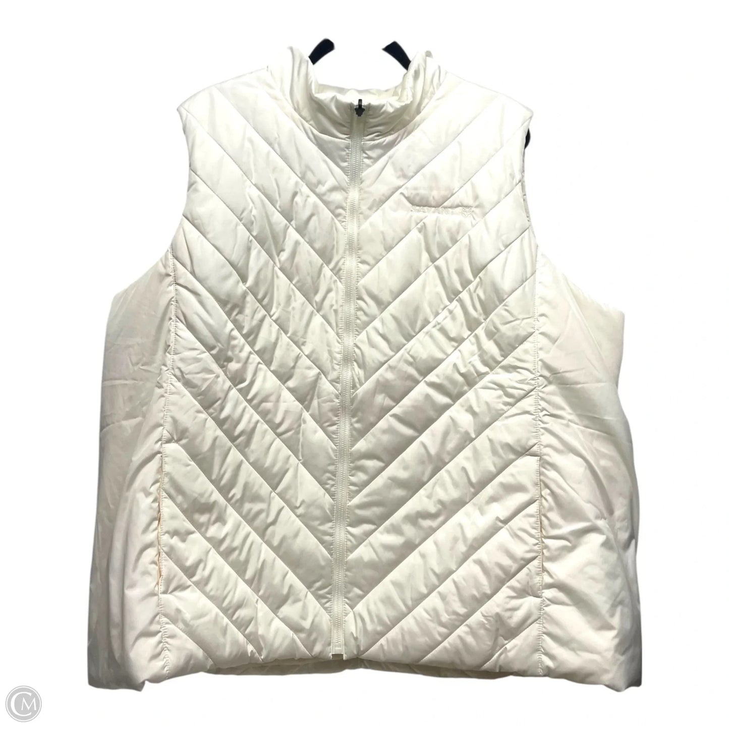 Vest Puffer & Quilted By Lands End In Cream, Size: 3x