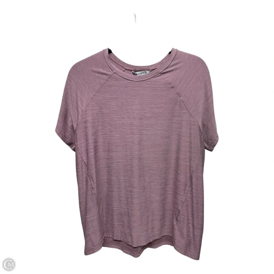 Athletic Top Short Sleeve By Athleta In Mauve, Size: L