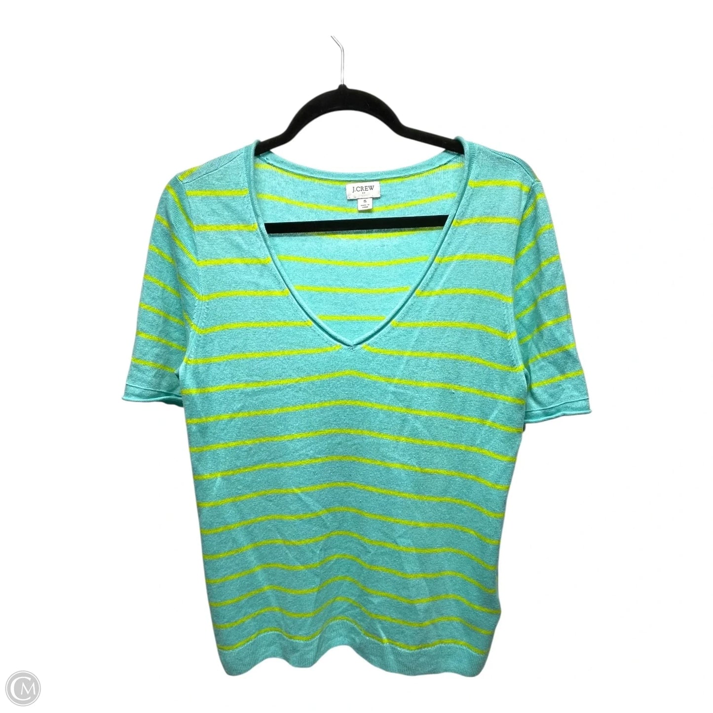 Top Short Sleeve By J. Crew In Striped Pattern, Size: S