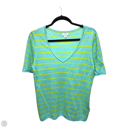 Top Short Sleeve By J. Crew In Striped Pattern, Size: S