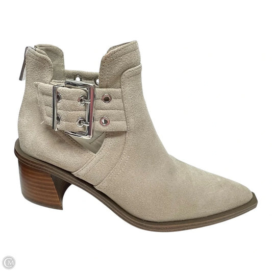 Boots Ankle Heels By Steve Madden In Taupe, Size: 7