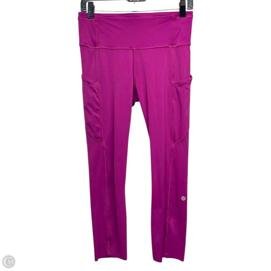 Athletic Leggings By Lululemon In Purple, Size: 8