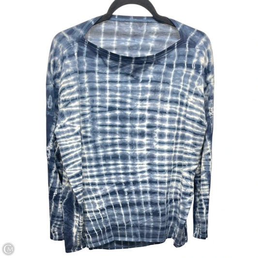 Athletic Top Long Sleeve Crewneck By Lululemon In Blue, Size: L