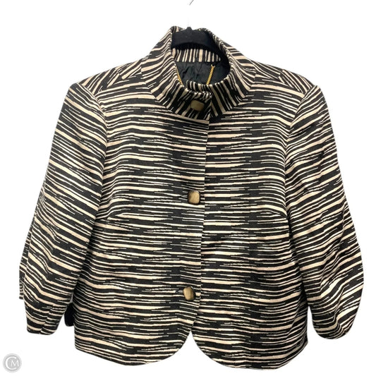 Blazer By Trina Turk In Black & Tan, Size: 6