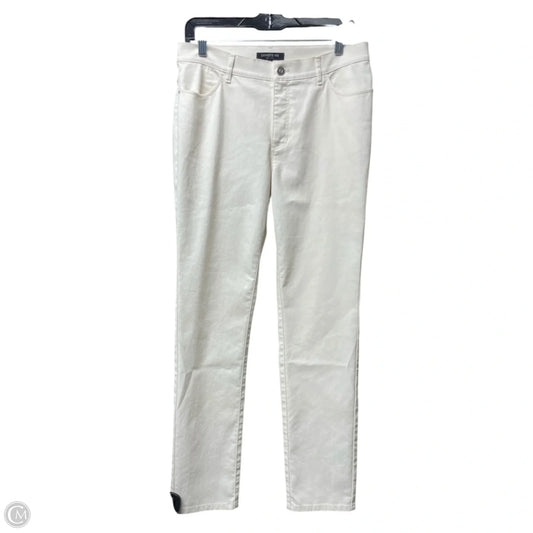 Pants Designer By Lafayette 148 In Ivory, Size: 8
