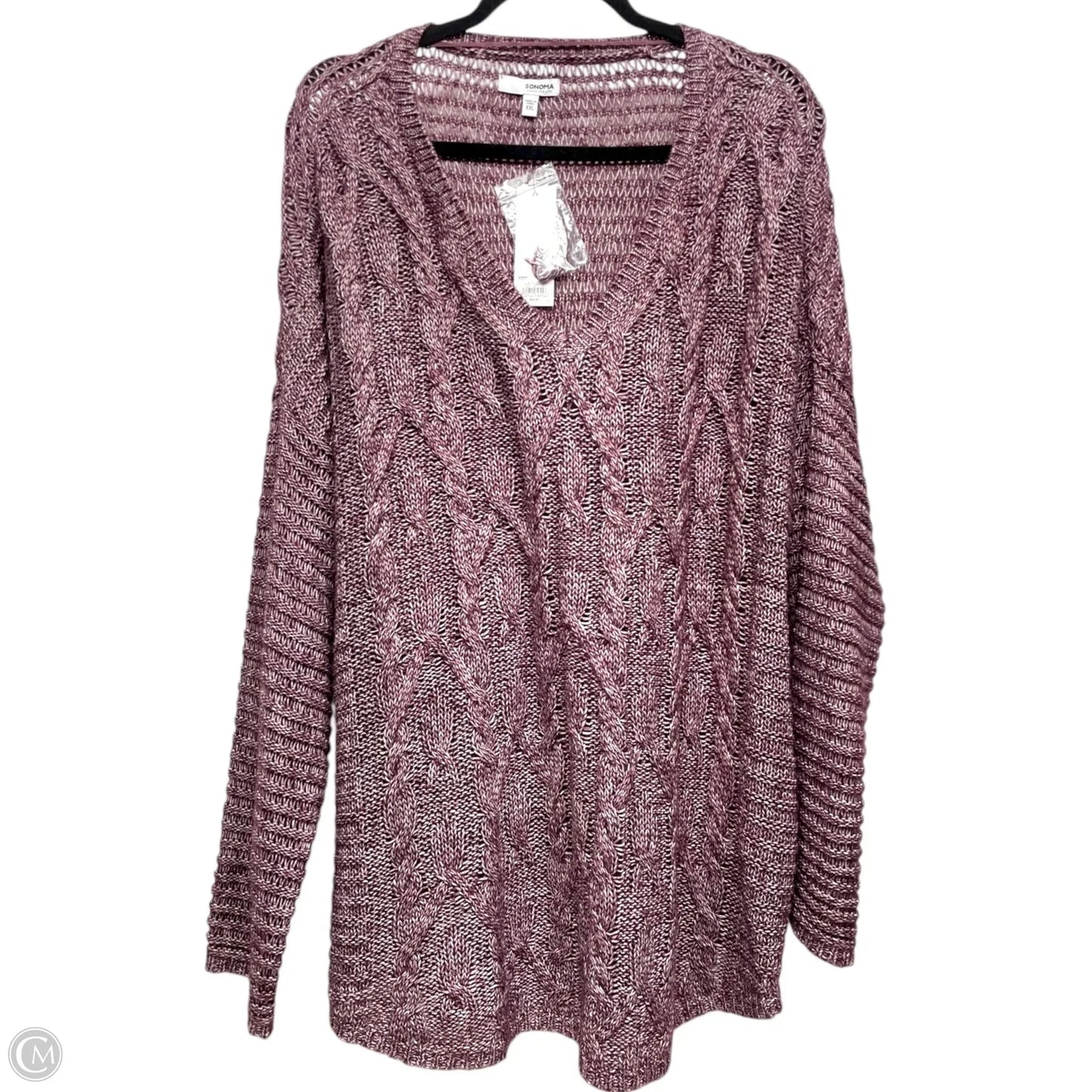 Sweater By Sonoma In Purple, Size: Xxl