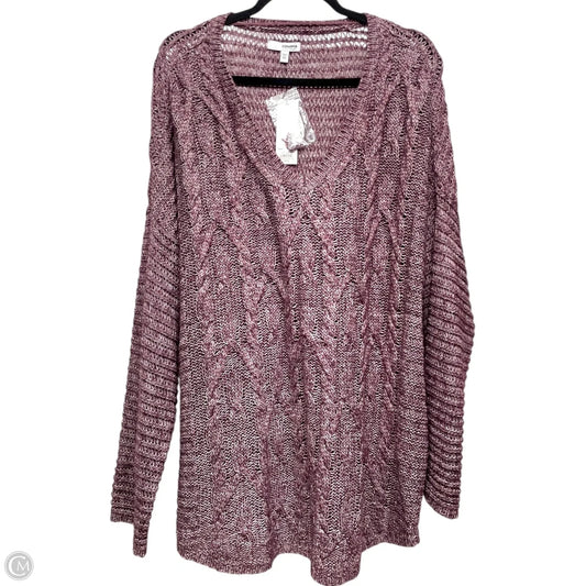 Sweater By Sonoma In Purple, Size: Xxl