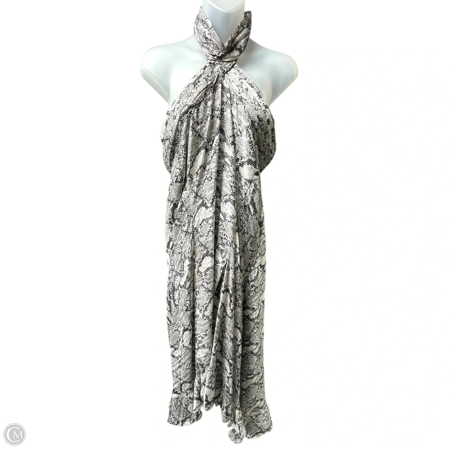 Dress Party Long By Vince Camuto In Snakeskin Print, Size: M