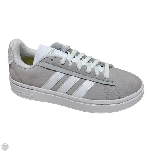 Shoes Sneakers By Adidas In Grey & White, Size: 6.5