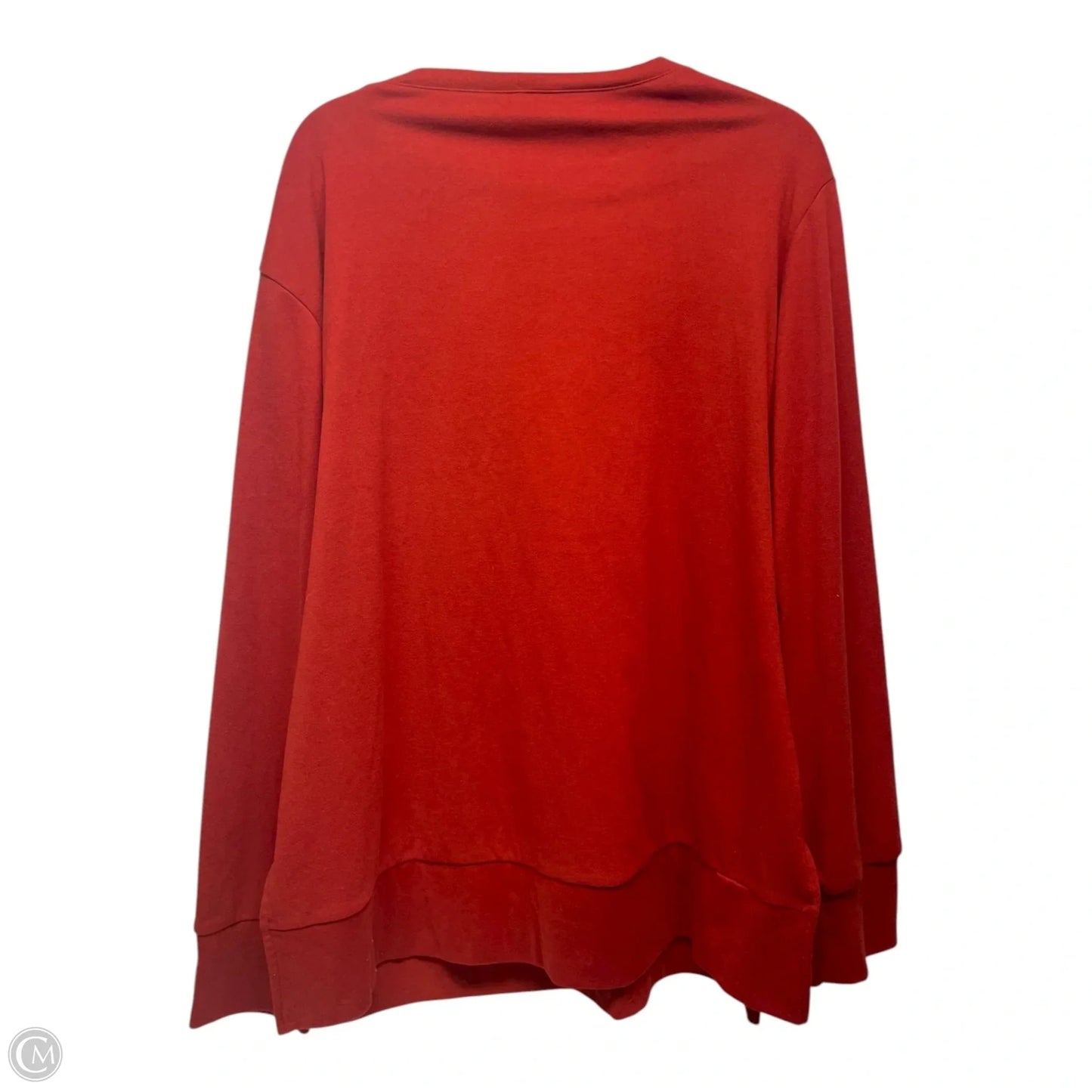 Top Long Sleeve By Clothes Mentor In Orange, Size: 2x