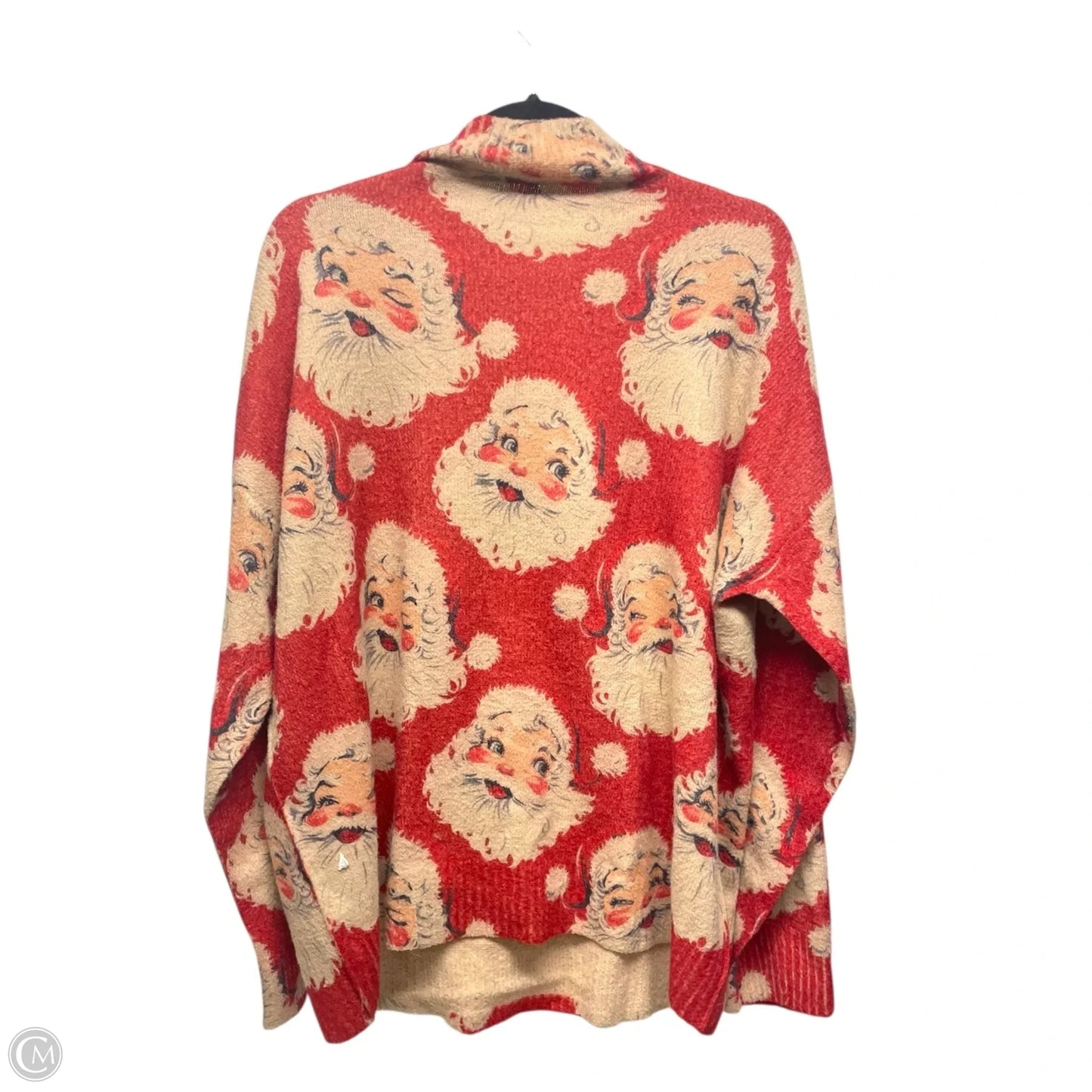 Sweater By santa -  In Cream & Red, Size: 2x