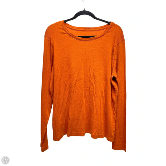 Top Long Sleeve By A New Day In Orange, Size: 2x
