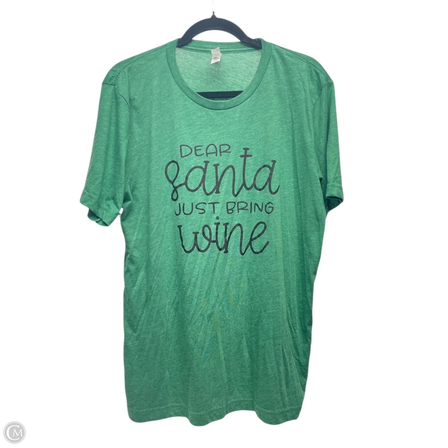 Top Short Sleeve Basic By Canvas In Green, Size: L