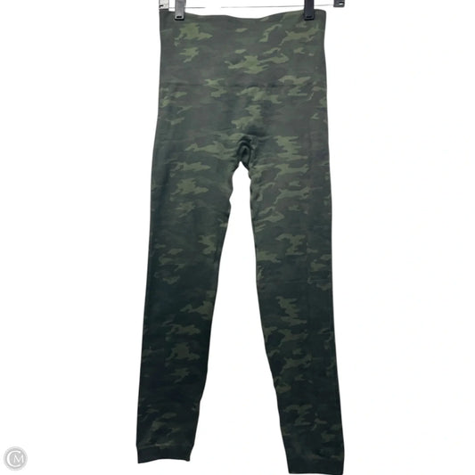 Athletic Leggings By Spanx In Camouflage Print, Size: L