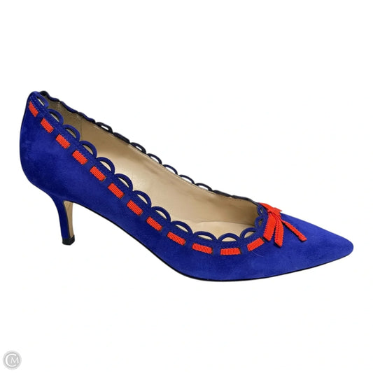 Shoes Heels Stiletto By Lk Bennett In Blue & Orange, Size: 7